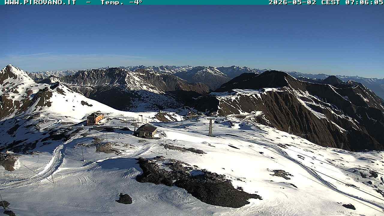 Archiv Foto Webcam Stilfserjoch: Blick Trincerone
