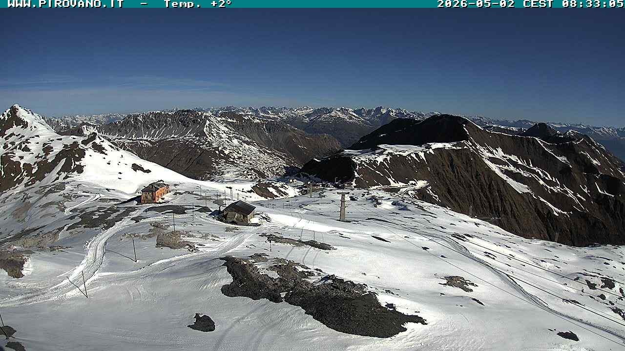 Archiv Foto Webcam Stilfserjoch: Blick Trincerone