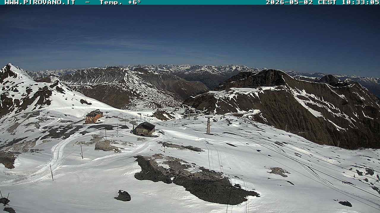Archiv Foto Webcam Stilfserjoch: Blick Trincerone