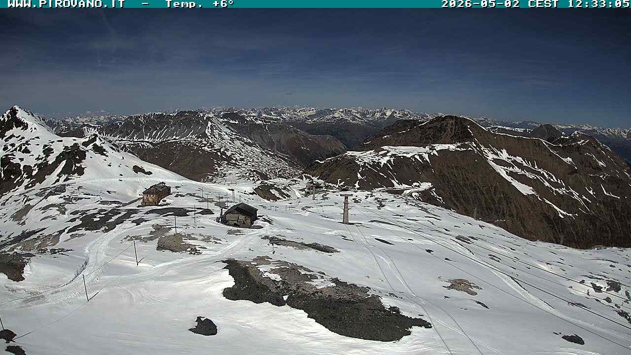 Archiv Foto Webcam Stilfserjoch: Blick Trincerone