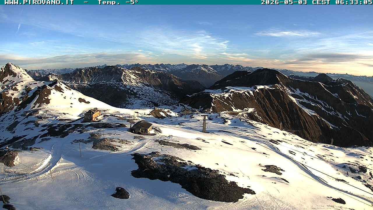 Archiv Foto Webcam Stilfserjoch: Blick Trincerone