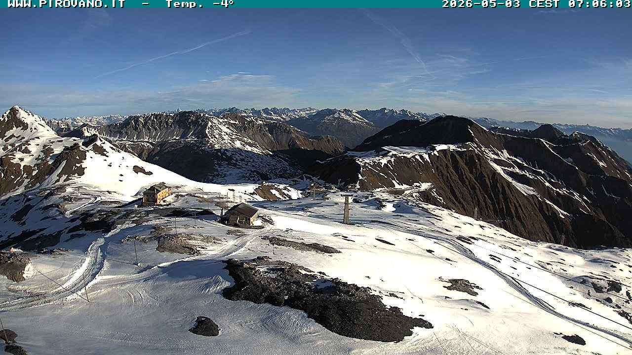 Archiv Foto Webcam Stilfserjoch: Blick Trincerone