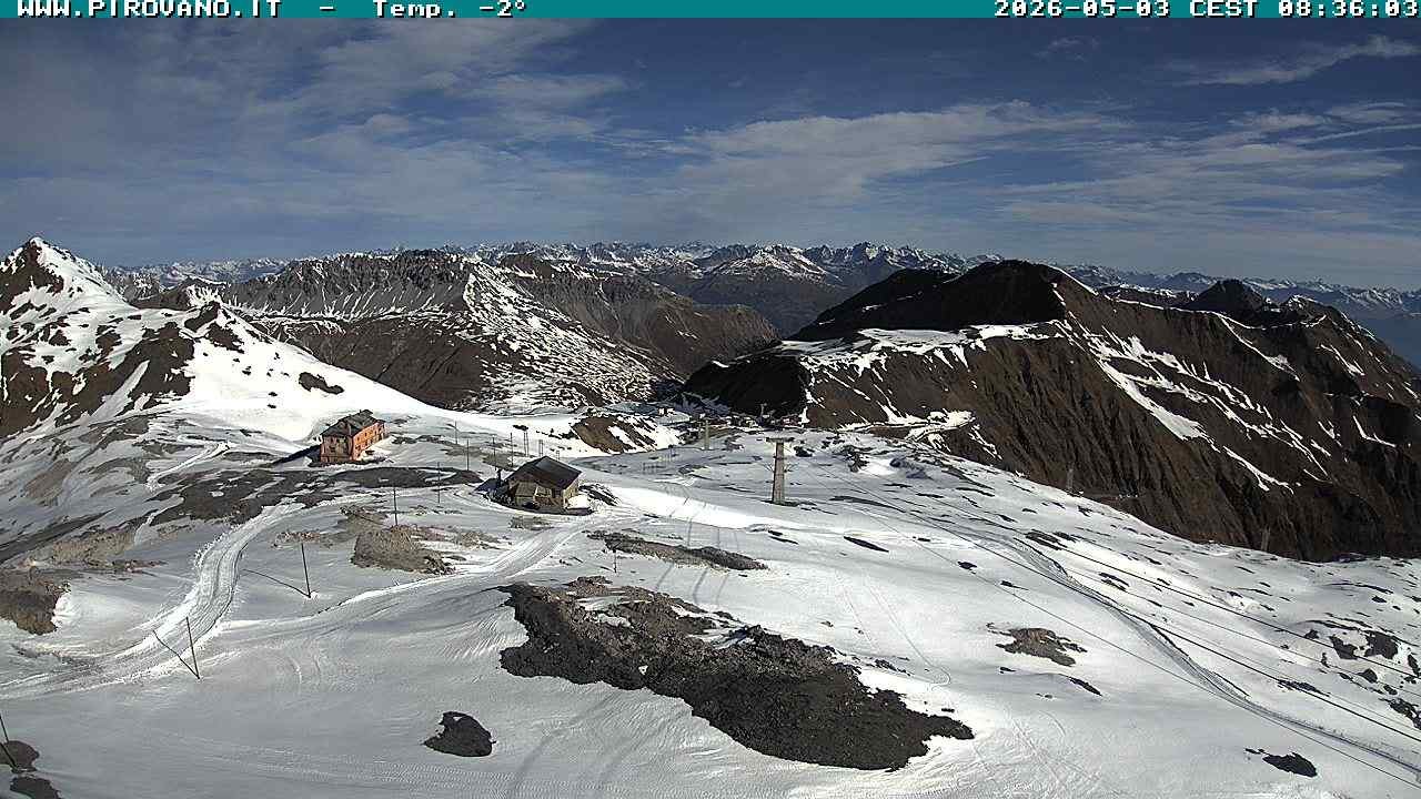 Archiv Foto Webcam Stilfserjoch: Blick Trincerone