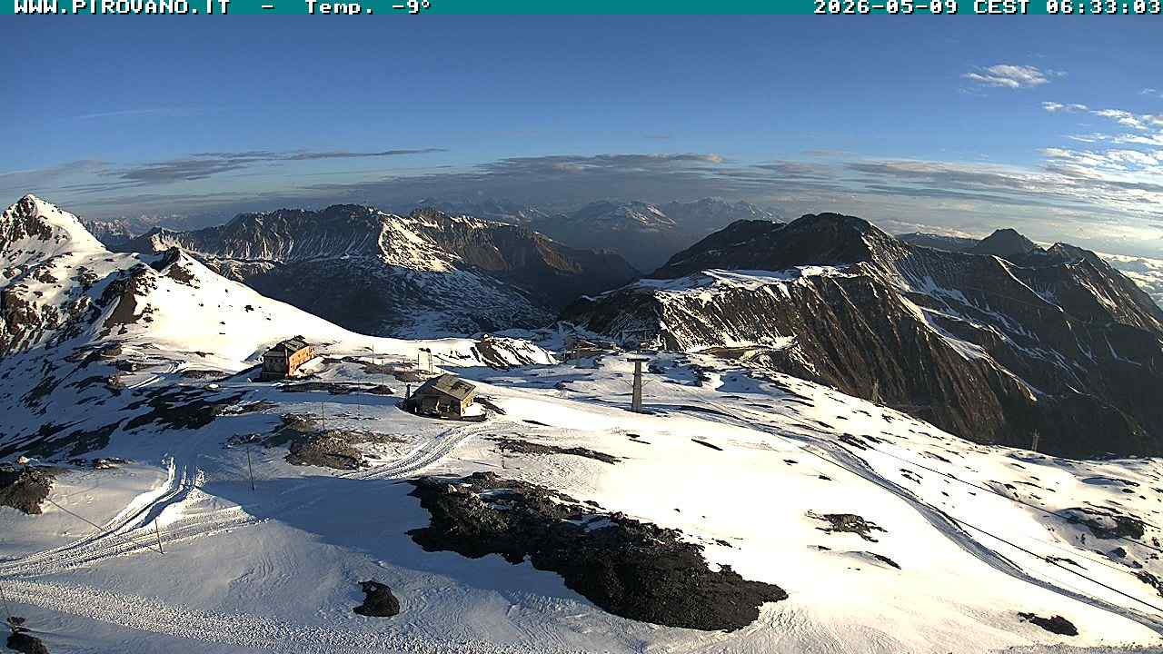 Archiv Foto Webcam Stilfserjoch: Blick Trincerone