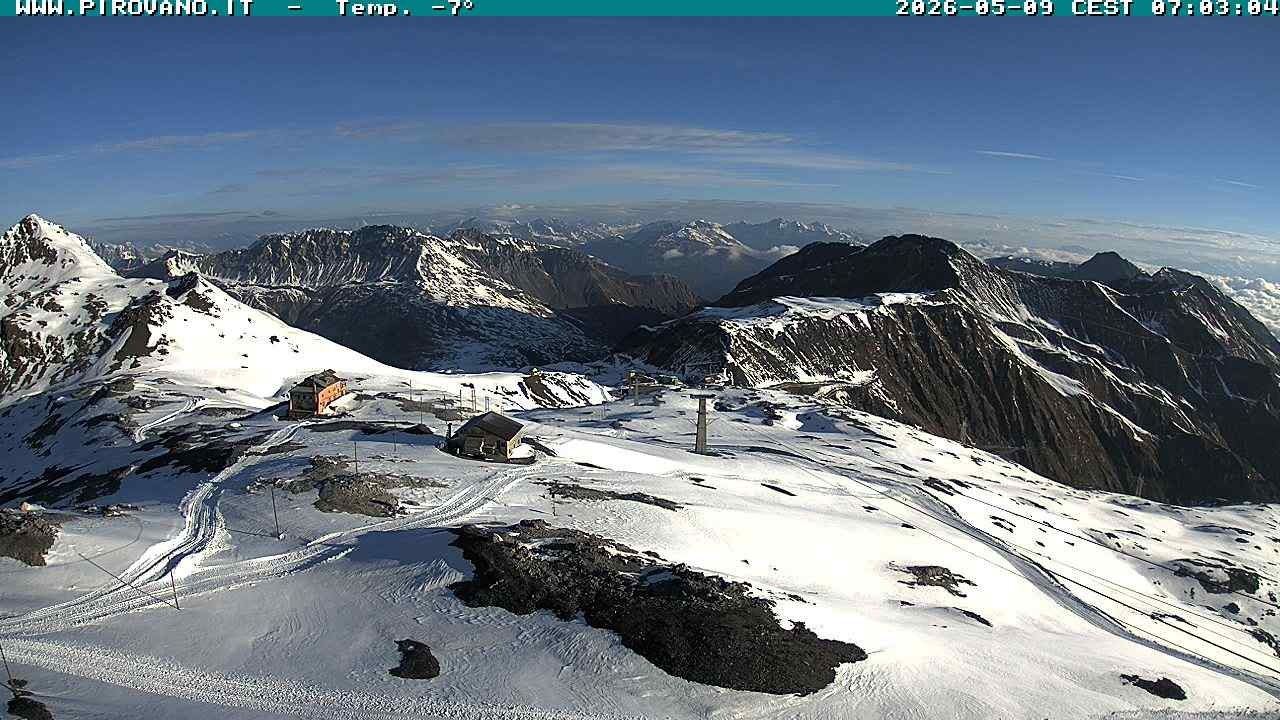 Archiv Foto Webcam Stilfserjoch: Blick Trincerone