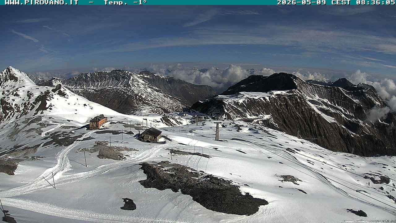 Archiv Foto Webcam Stilfserjoch: Blick Trincerone