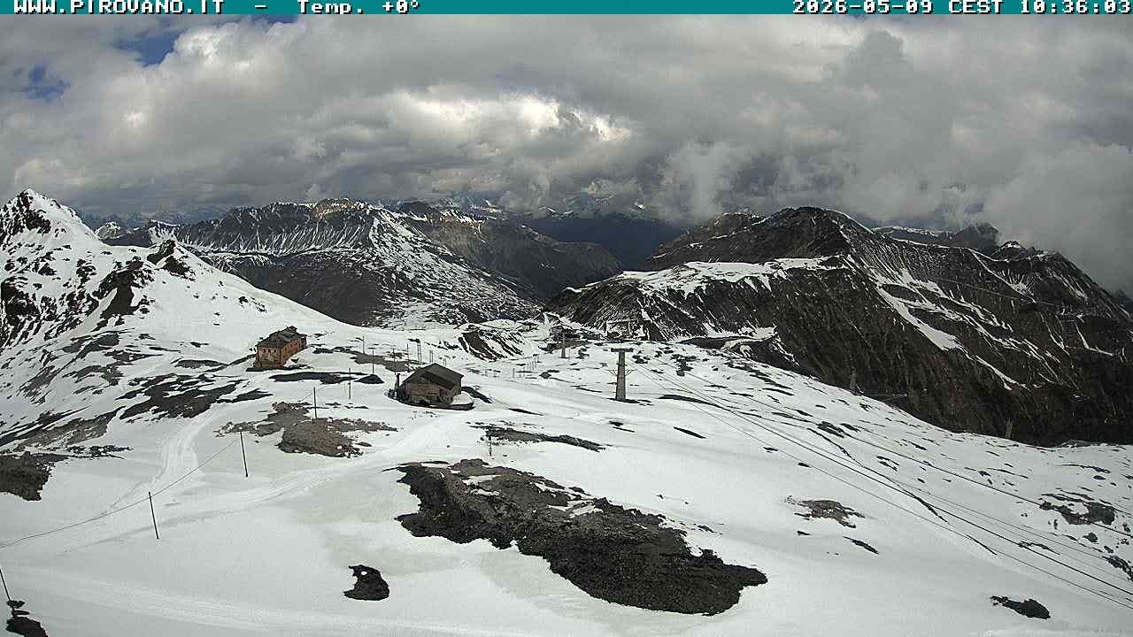 Archiv Foto Webcam Stilfserjoch: Blick Trincerone