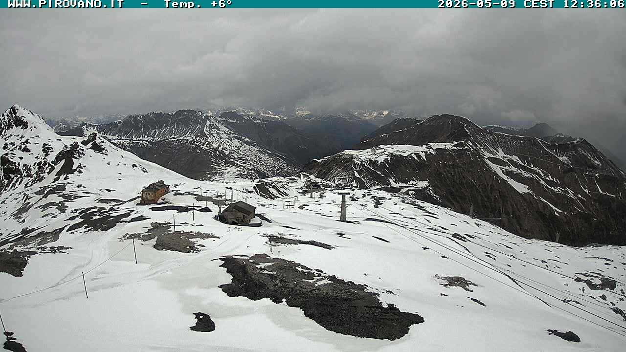 Archiv Foto Webcam Stilfserjoch: Blick Trincerone