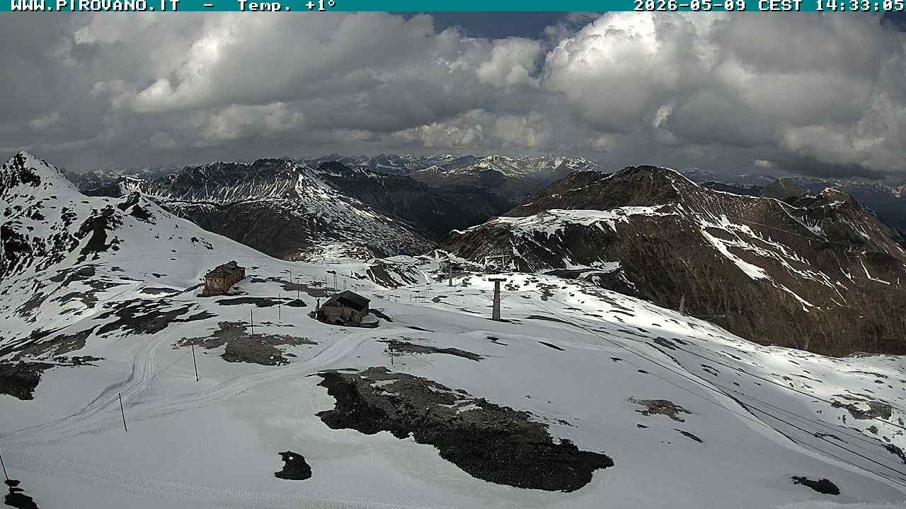 Archiv Foto Webcam Stilfserjoch: Blick Trincerone