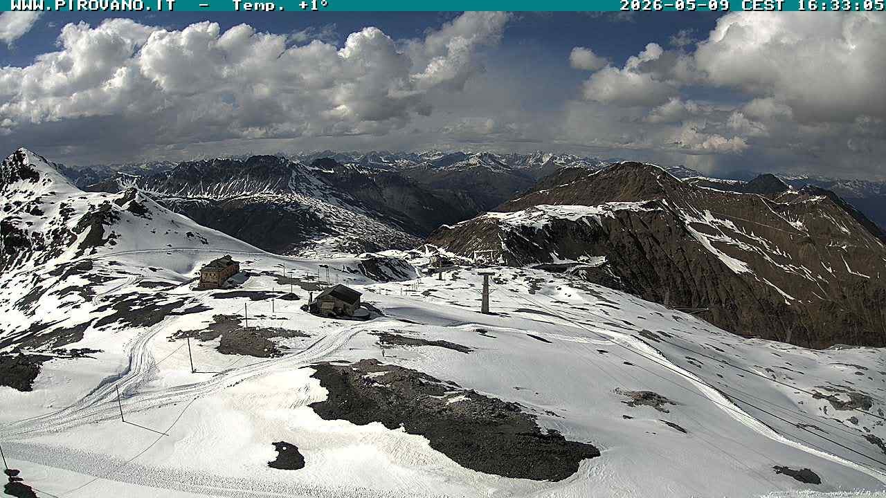 Archiv Foto Webcam Stilfserjoch: Blick Trincerone