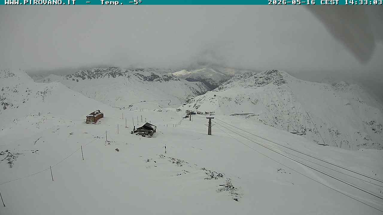 Archiv Foto Webcam Stilfserjoch: Blick Trincerone