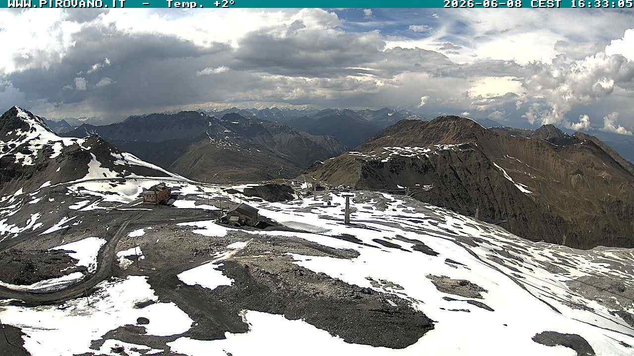 Archiv Foto Webcam Stilfserjoch: Blick Trincerone