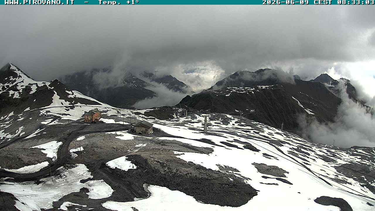 Archiv Foto Webcam Stilfserjoch: Blick Trincerone