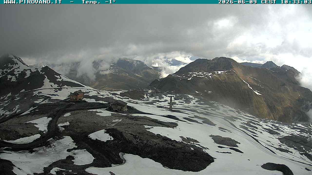Archiv Foto Webcam Stilfserjoch: Blick Trincerone