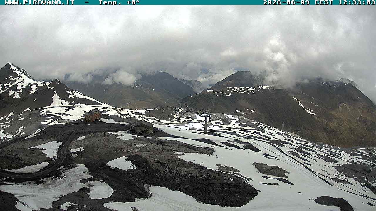 Archiv Foto Webcam Stilfserjoch: Blick Trincerone