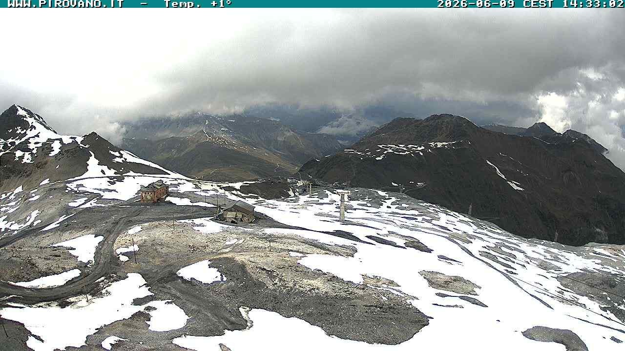 Archiv Foto Webcam Stilfserjoch: Blick Trincerone
