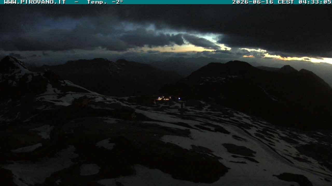 Archiv Foto Webcam Stilfserjoch: Blick Trincerone