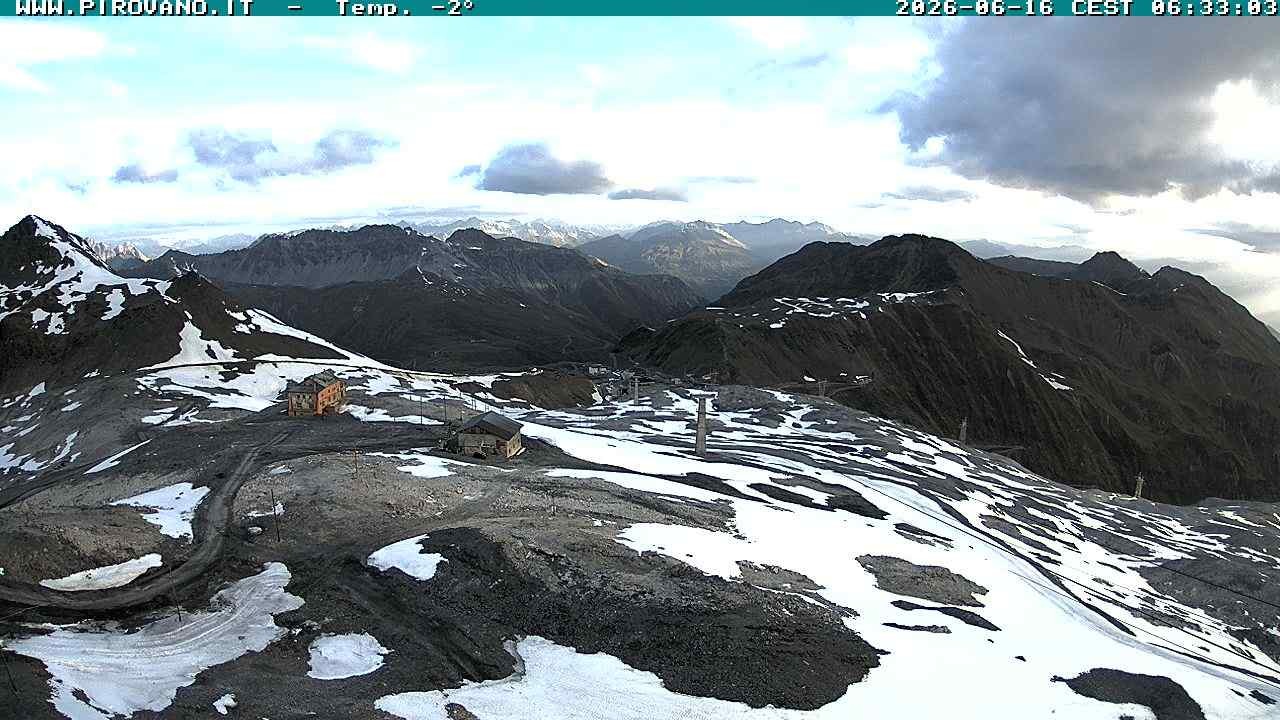 Archiv Foto Webcam Stilfserjoch: Blick Trincerone