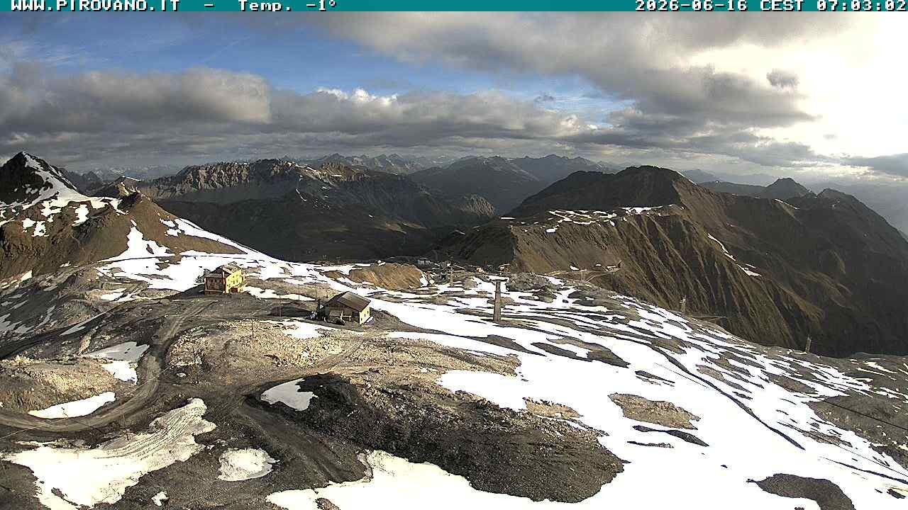 Archiv Foto Webcam Stilfserjoch: Blick Trincerone