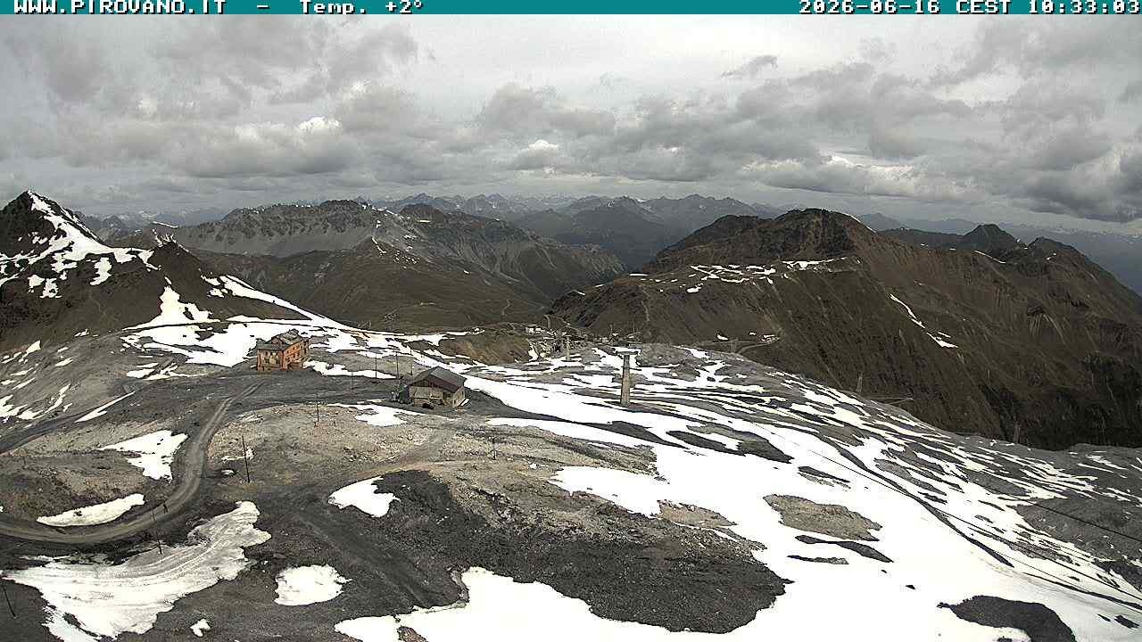 Archiv Foto Webcam Stilfserjoch: Blick Trincerone