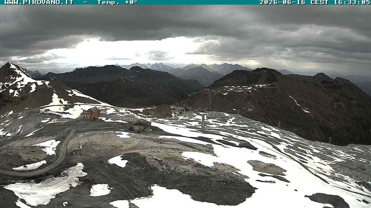 Archiv Foto Webcam Stilfserjoch: Blick Trincerone