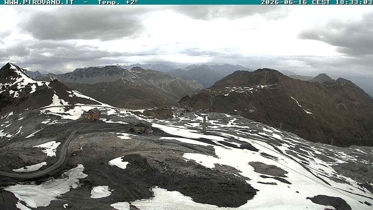 Archiv Foto Webcam Stilfserjoch: Blick Trincerone