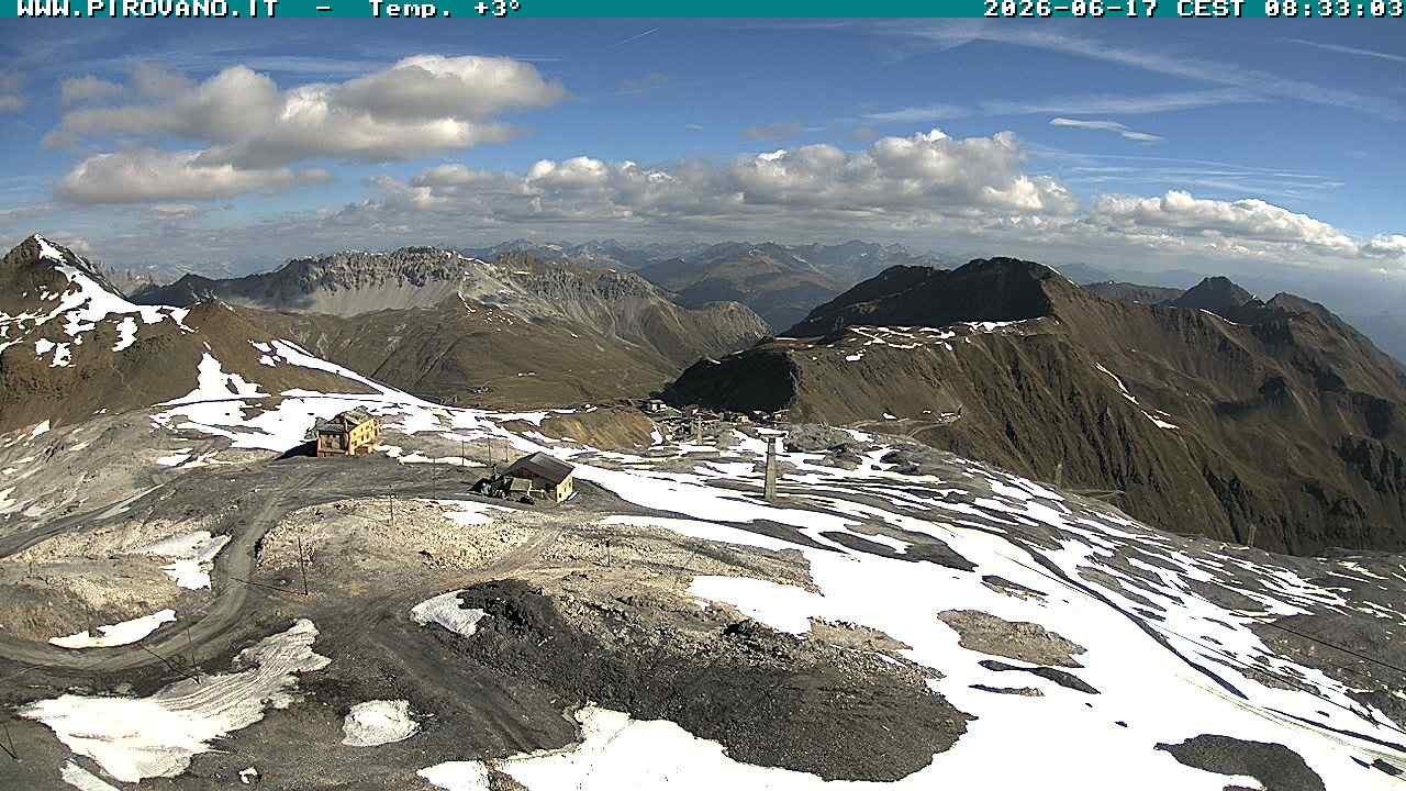 Archiv Foto Webcam Stilfserjoch: Blick Trincerone