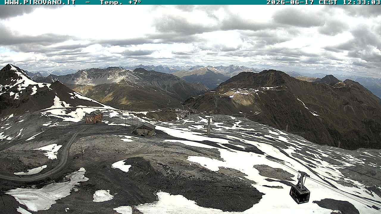 Archiv Foto Webcam Stilfserjoch: Blick Trincerone