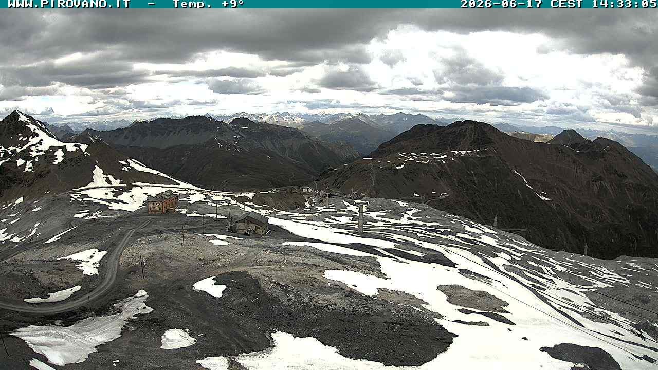Archiv Foto Webcam Stilfserjoch: Blick Trincerone