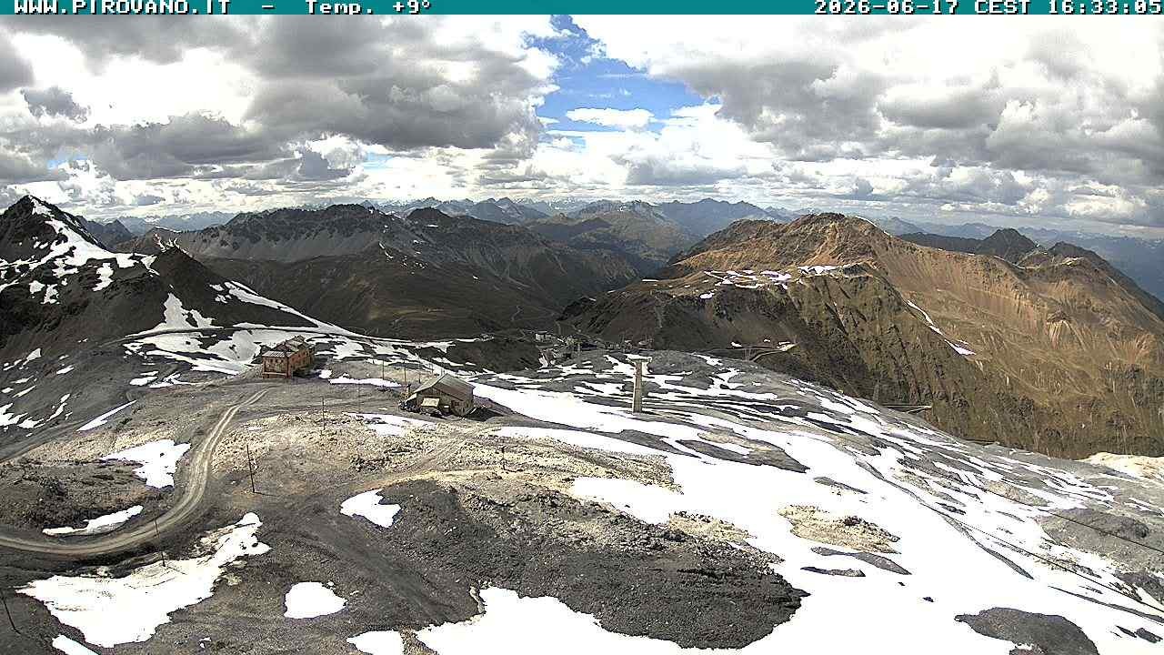 Archiv Foto Webcam Stilfserjoch: Blick Trincerone
