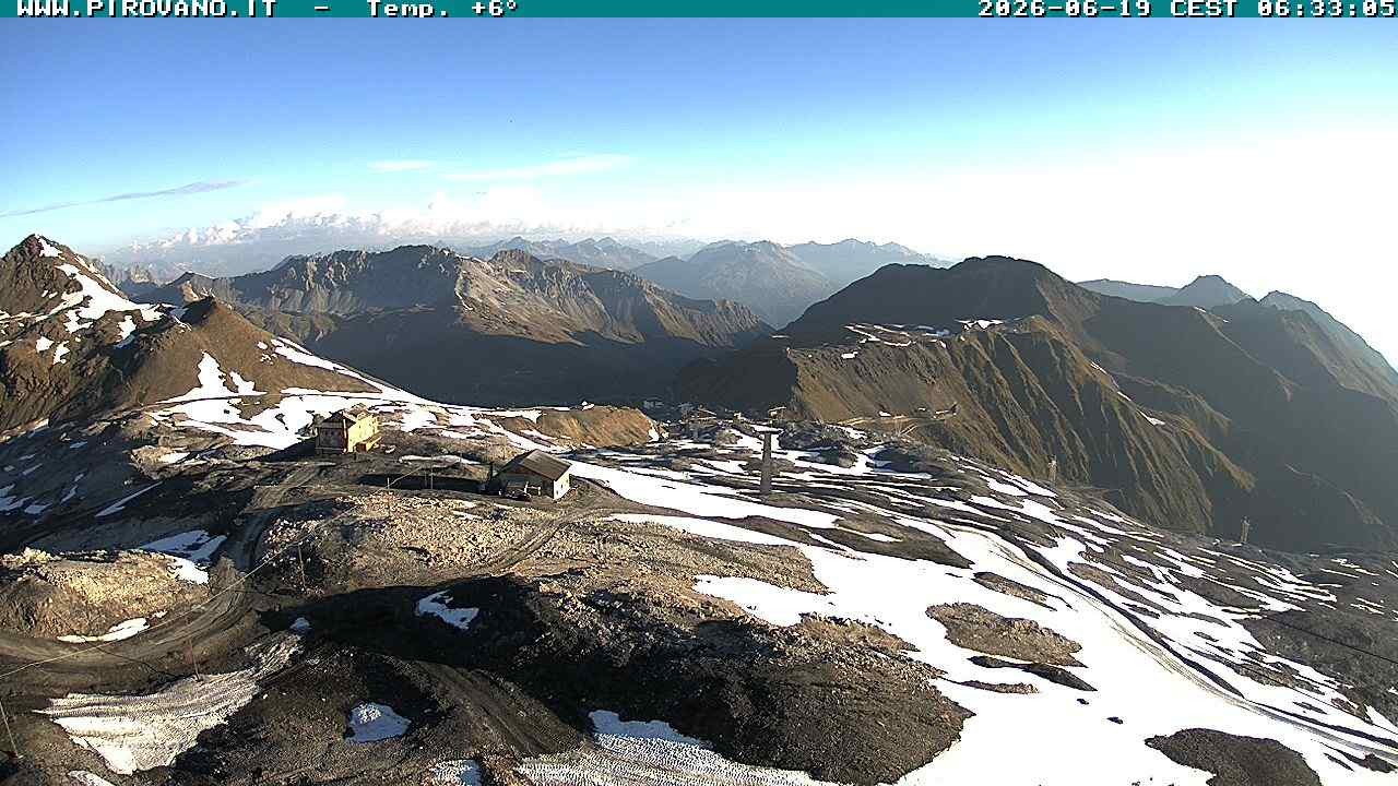 Archiv Foto Webcam Stilfserjoch: Blick Trincerone