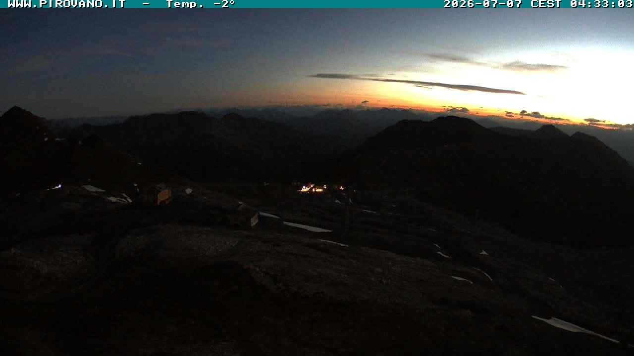 Archiv Foto Webcam Stilfserjoch: Blick Trincerone