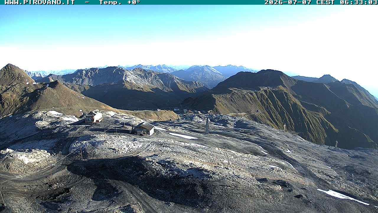 Archiv Foto Webcam Stilfserjoch: Blick Trincerone