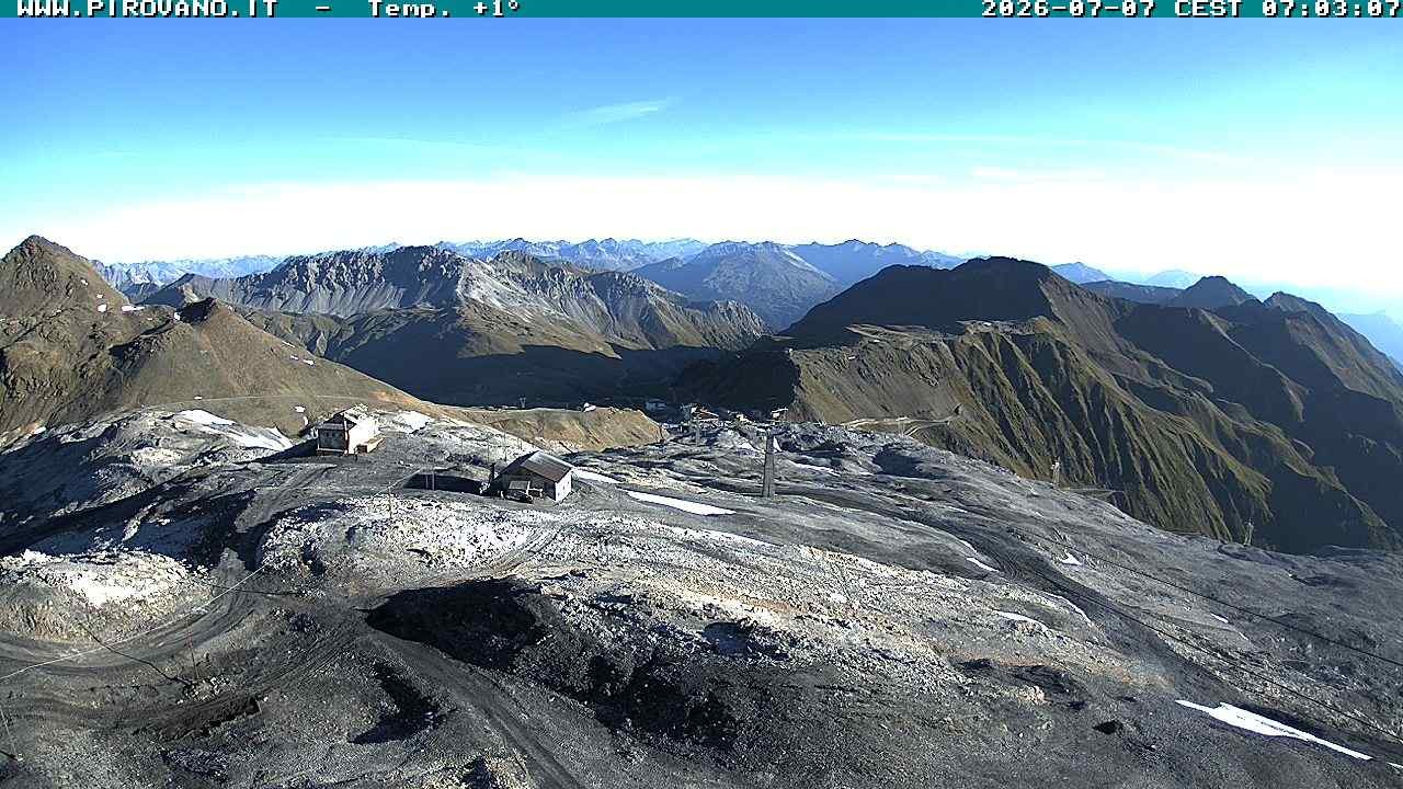 Archiv Foto Webcam Stilfserjoch: Blick Trincerone