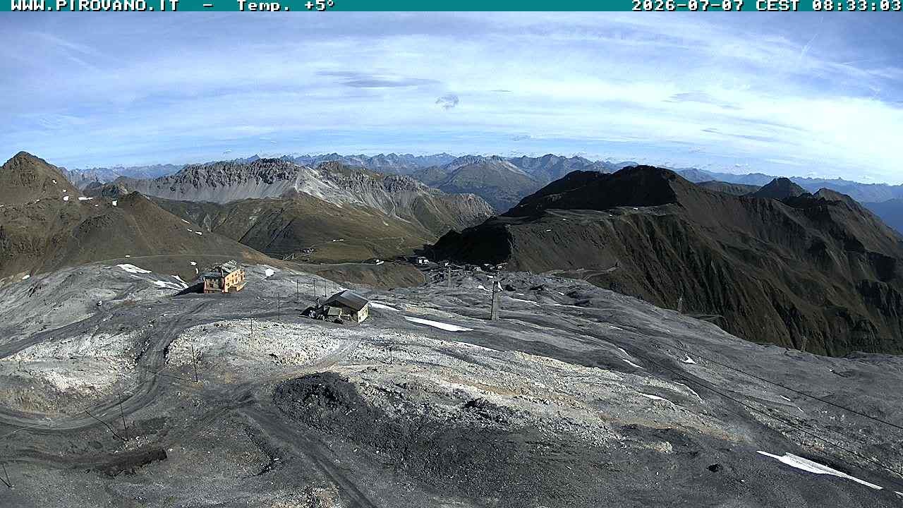 Archiv Foto Webcam Stilfserjoch: Blick Trincerone