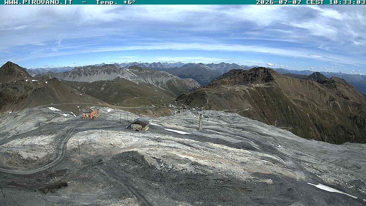 Archiv Foto Webcam Stilfserjoch: Blick Trincerone