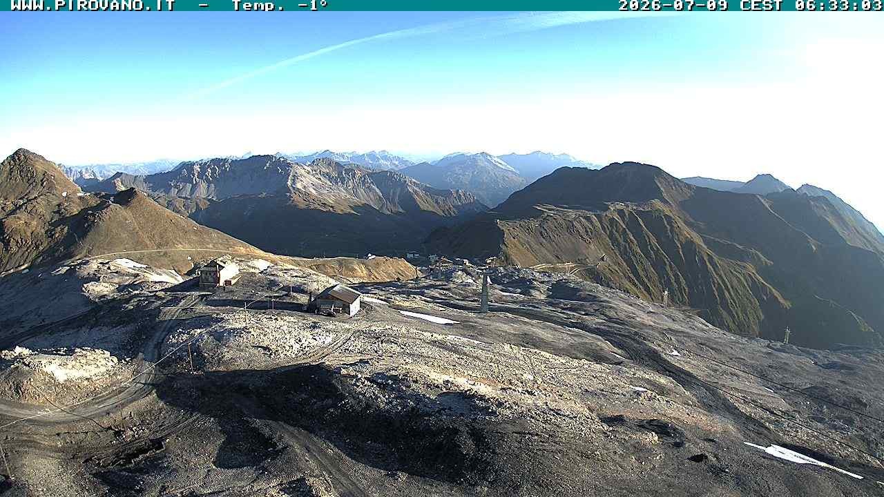 Archiv Foto Webcam Stilfserjoch: Blick Trincerone