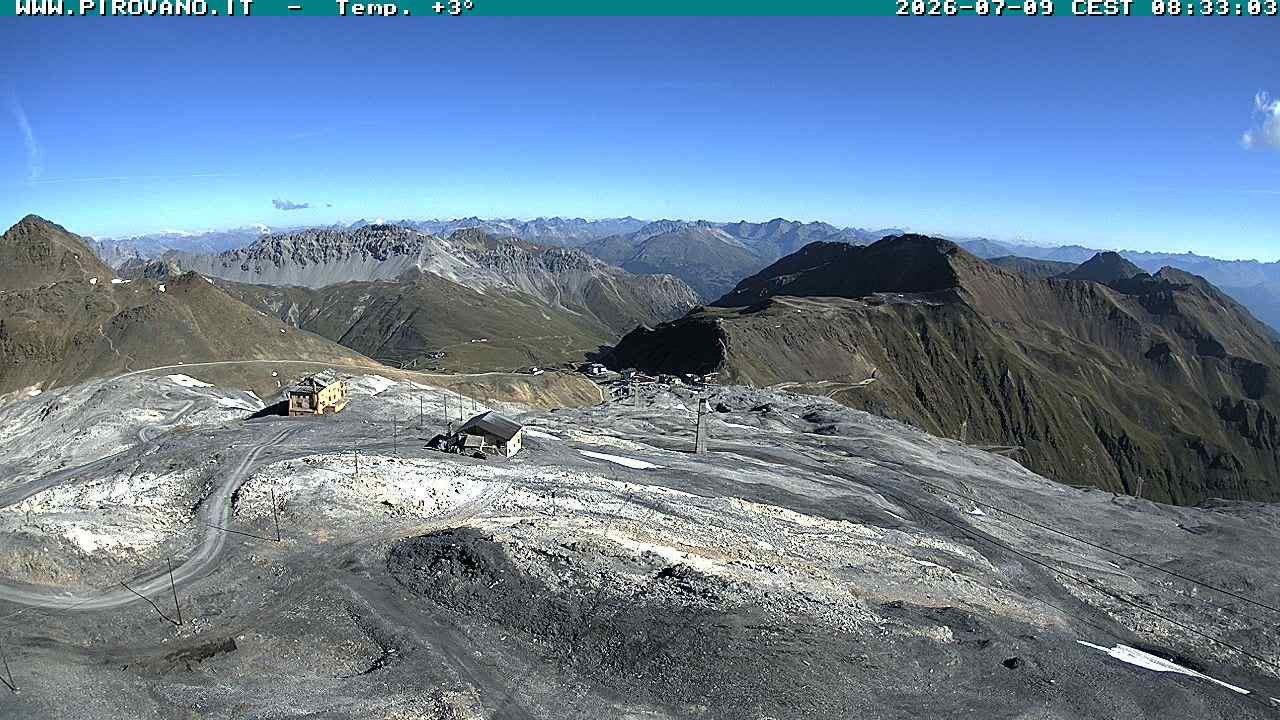 Archiv Foto Webcam Stilfserjoch: Blick Trincerone