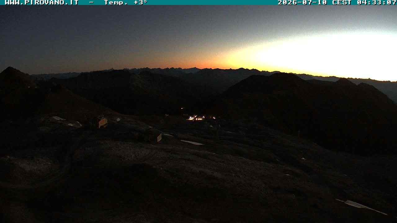 Archiv Foto Webcam Stilfserjoch: Blick Trincerone