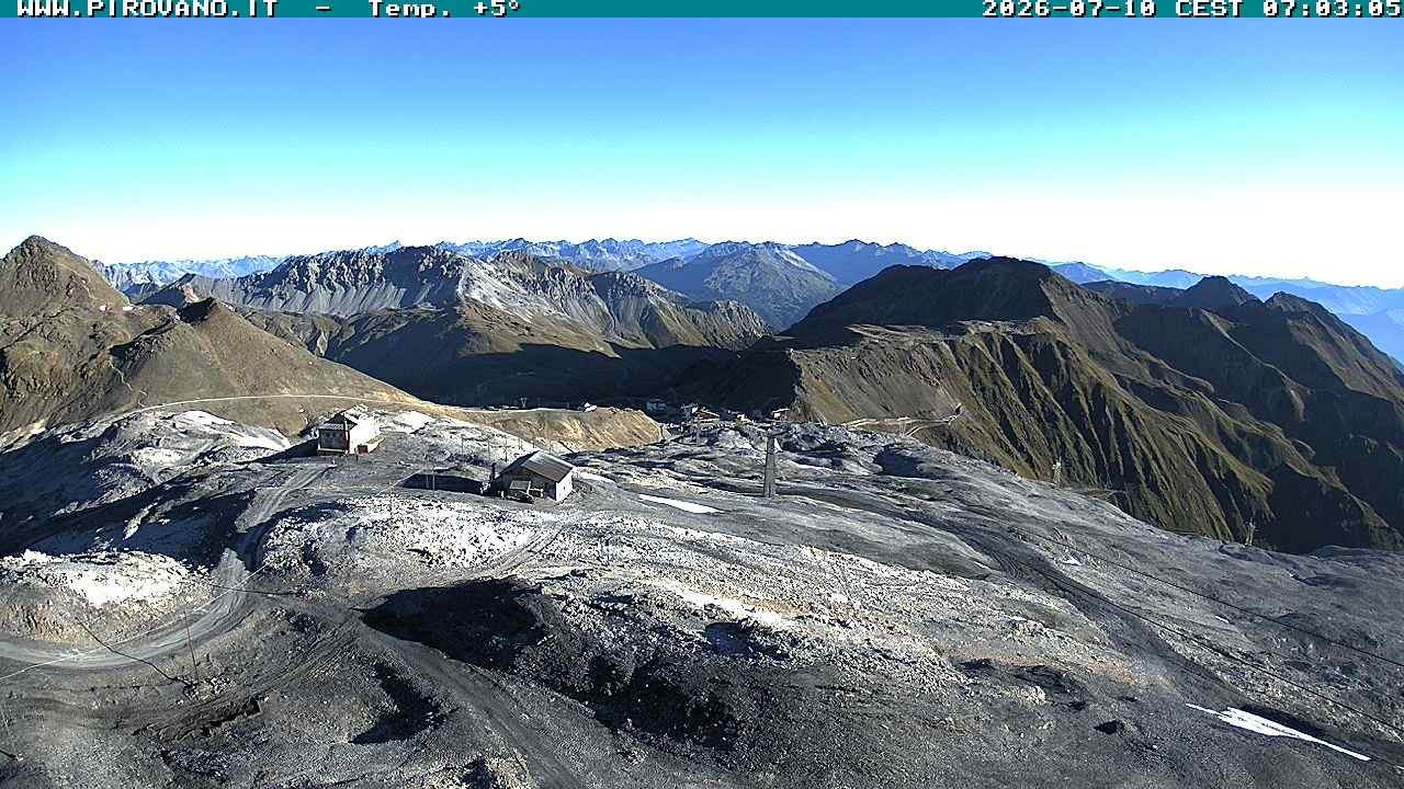 Archiv Foto Webcam Stilfserjoch: Blick Trincerone