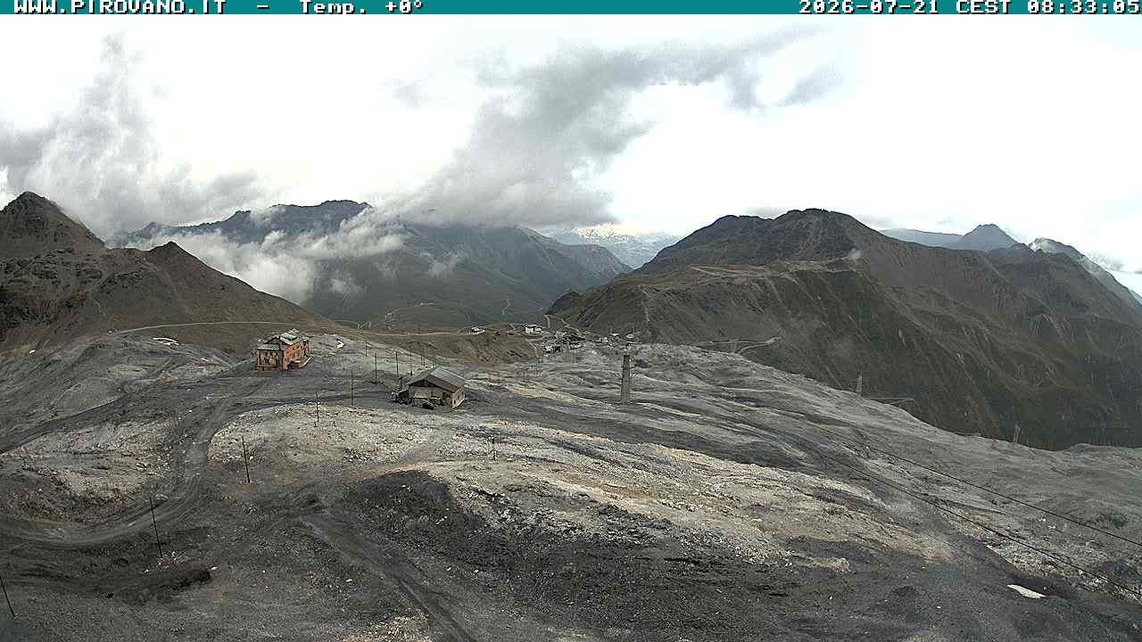Archiv Foto Webcam Stilfserjoch: Blick Trincerone
