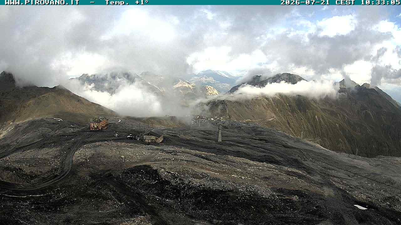 Archiv Foto Webcam Stilfserjoch: Blick Trincerone
