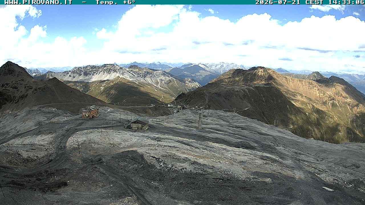 Archiv Foto Webcam Stilfserjoch: Blick Trincerone