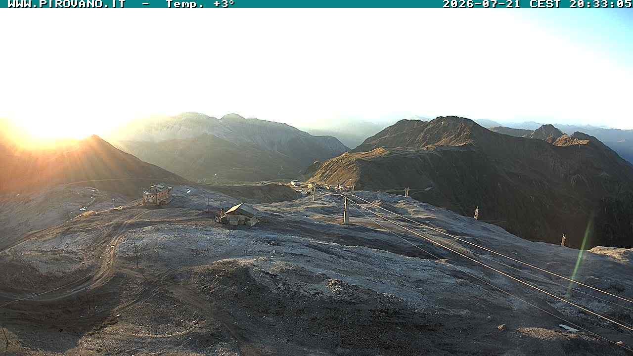 Archiv Foto Webcam Stilfserjoch: Blick Trincerone