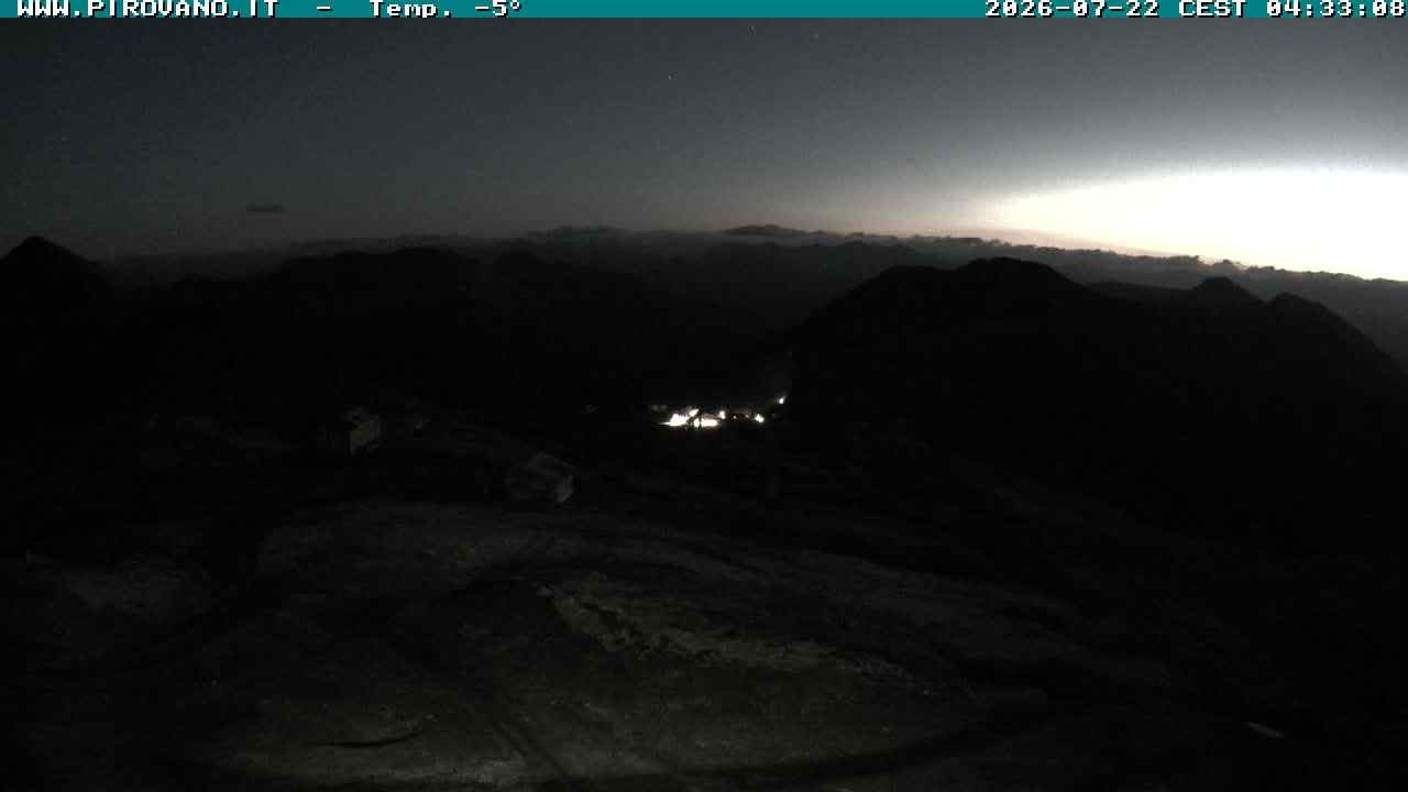 Archiv Foto Webcam Stilfserjoch: Blick Trincerone