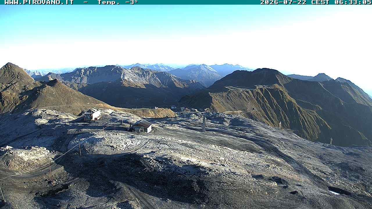 Archiv Foto Webcam Stilfserjoch: Blick Trincerone