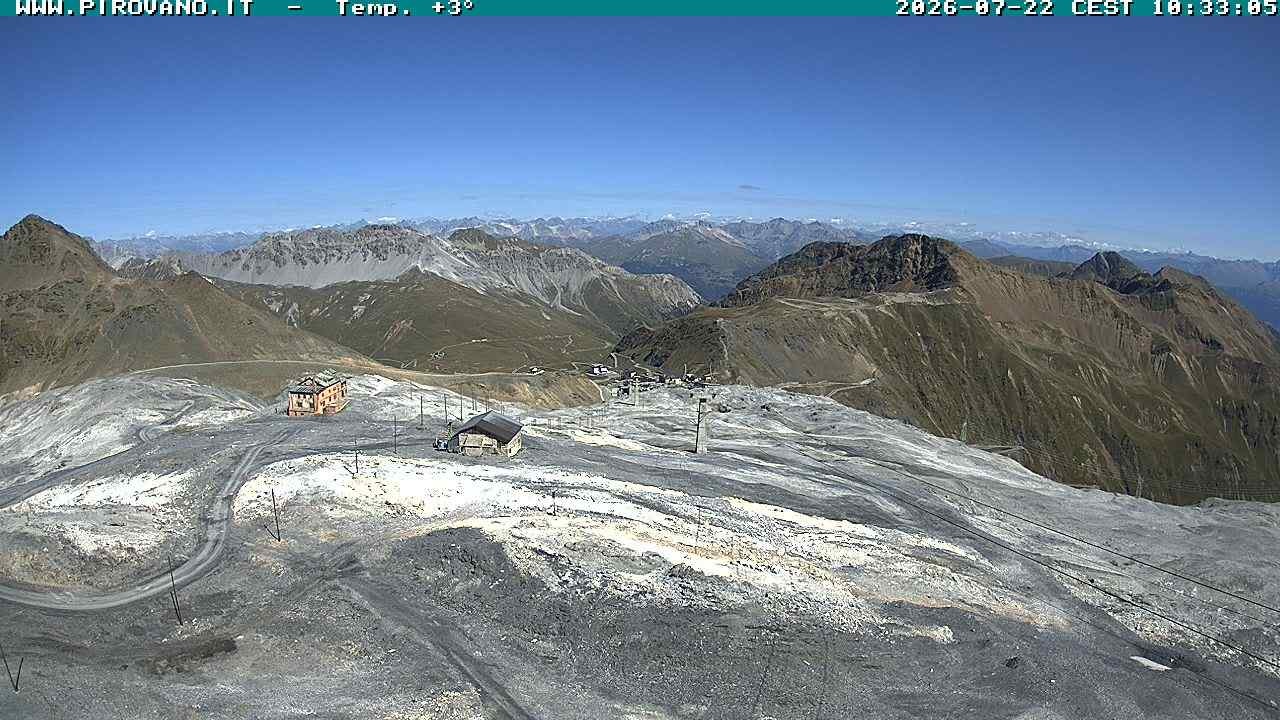 Archiv Foto Webcam Stilfserjoch: Blick Trincerone
