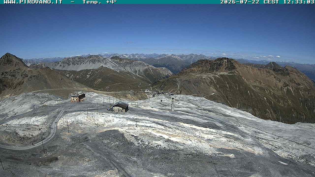 Archiv Foto Webcam Stilfserjoch: Blick Trincerone