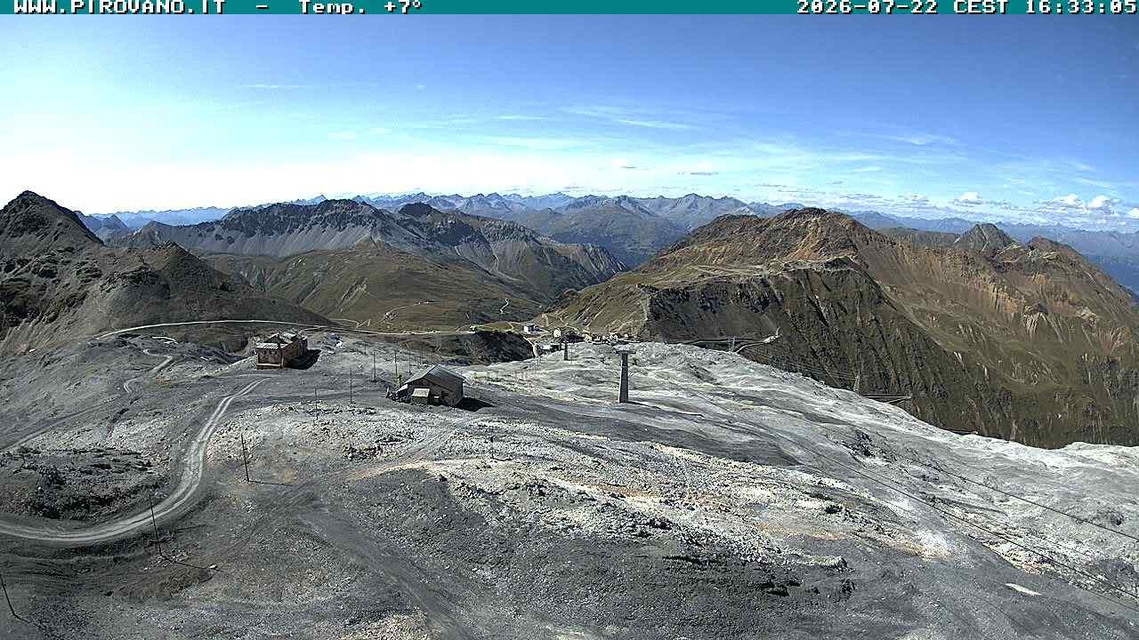 Archiv Foto Webcam Stilfserjoch: Blick Trincerone