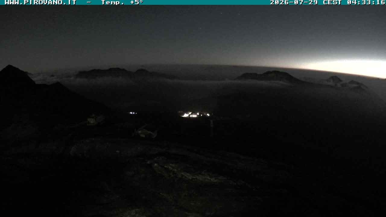 Archiv Foto Webcam Stilfserjoch: Blick Trincerone